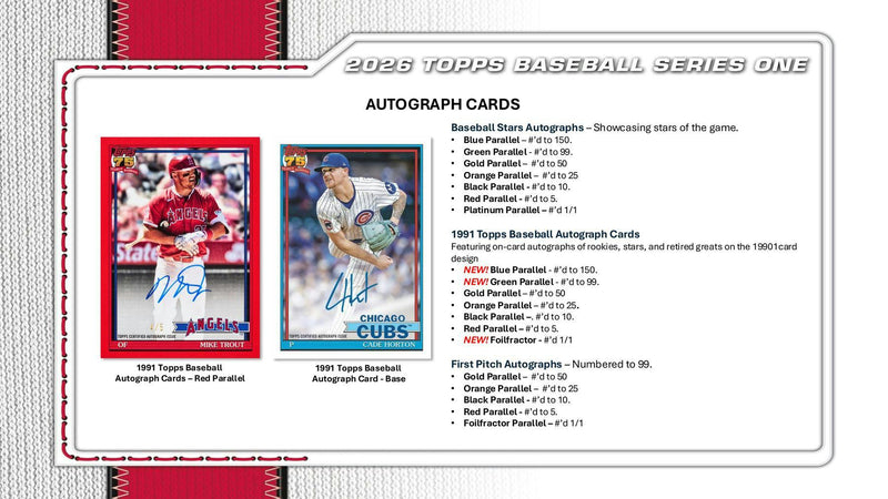 2026 Topps Series 1 Baseball 6-Pack Blaster Box