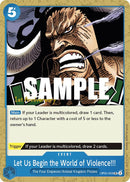 Let Us Begin the World of Violence!! [Awakening of the New Era: 1st Anniversary Tournament Cards]