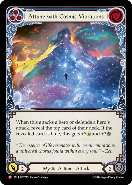 Attune with Cosmic Vibrations [MST075] (Part the Mistveil)  Rainbow Foil