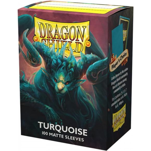 Dragon Shield 100ct Box - Turquoise Matte Sleeves