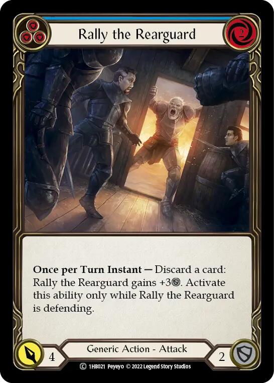 Rally the Rearguard (Blue) [1HB021] (History Pack 1 Bravo Blitz Deck)
