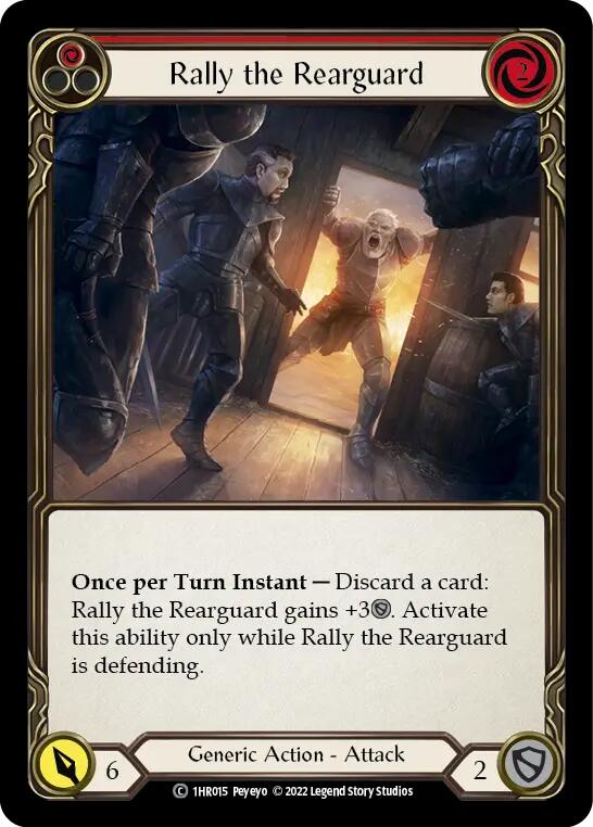 Rally the Rearguard (Red) [1HR015] (Historic Pack 1 Blitz Deck Rhinar)