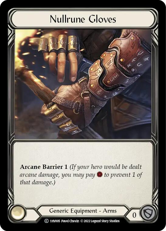 Nullrune Gloves [1HV005] (Historic Pack 1 Blitz Deck Viserai)