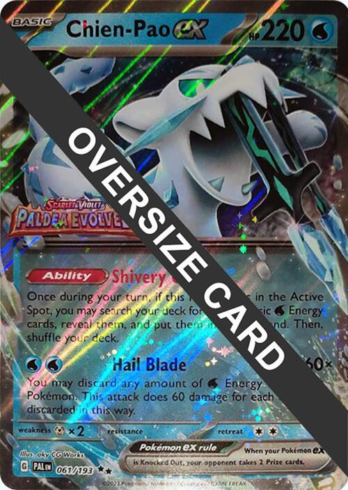 chien pao pokemon card price Chien-Pao ex 2023 Scarlet & Violet: Paldea Evolved #061/193 Double Rare Guide Pao EX 2023 Pokemon Paldea Evolved Special Illustration Rare #261 CGC Authenticated Pristine 10 Card Chien-Pao ex #61 Prices |