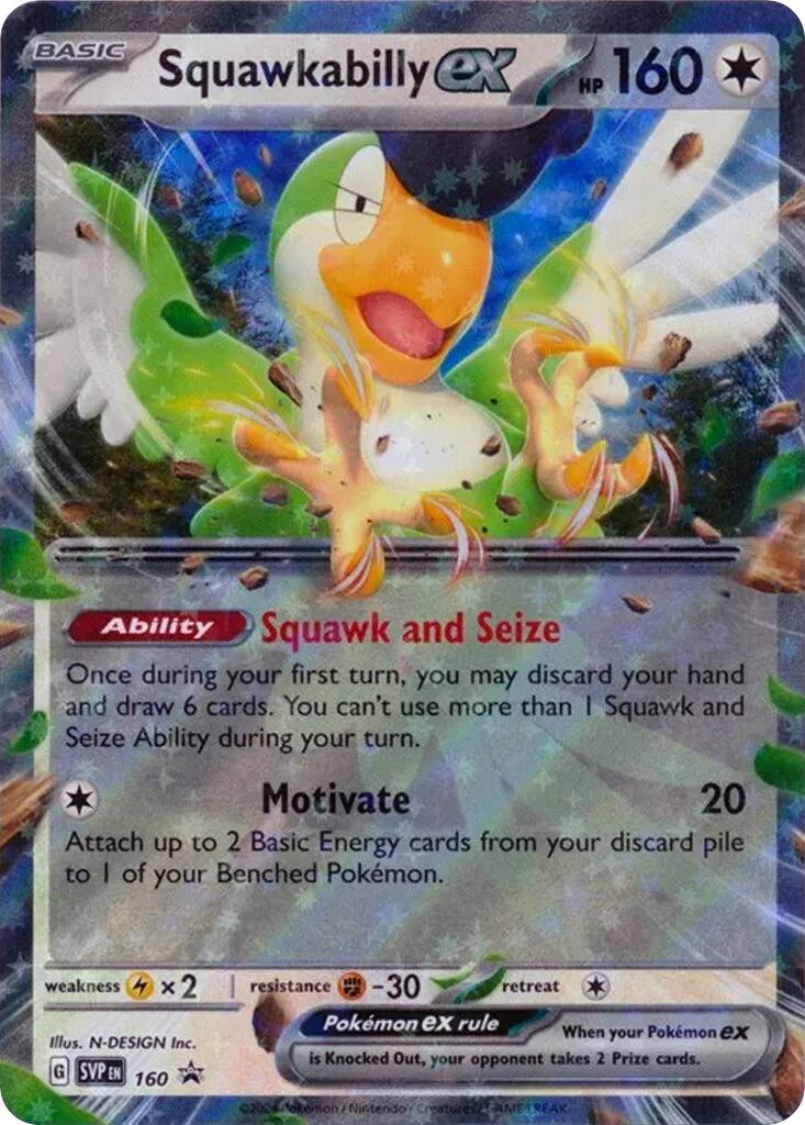 Squawkabilly ex (SVP160) [SV: Scarlet & Violet Promo Cards]