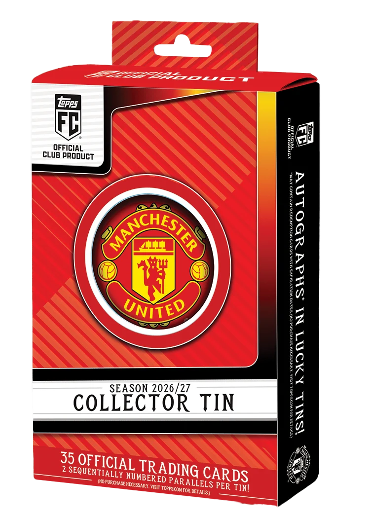 2026-27 Topps Soccer Manchester United FC Club Collector Tin - Ripped or Shipped