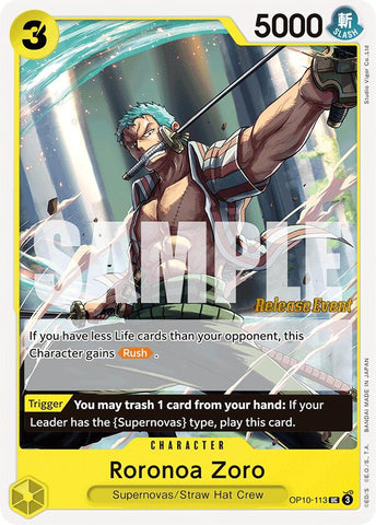 Roronoa Zoro [Royal Blood Release Event Cards]