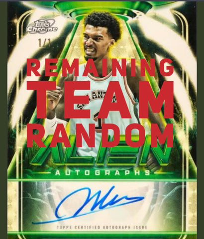 2025-26 Topps Cosmic Chrome Basketball - Hobby - 2-Box Break #2 - PYT - REMAINING TEAM RANDOM