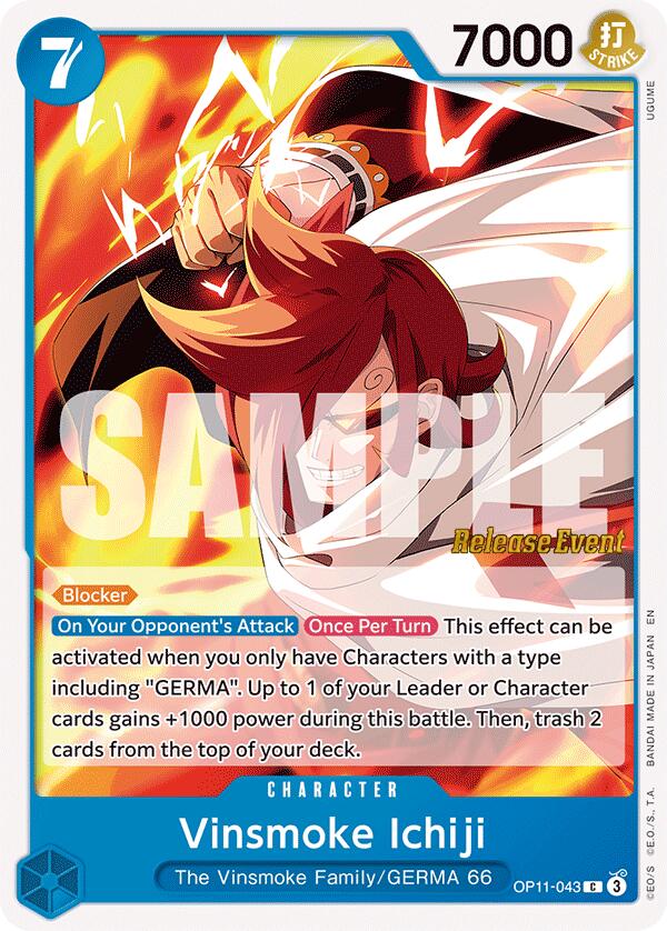Vinsmoke Ichiji [A Fist of Divine Speed Release Event Cards]