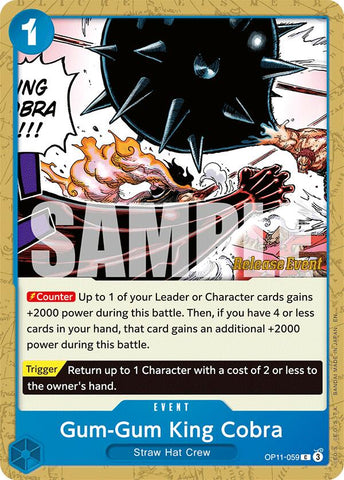 Gum-Gum King Cobra [A Fist of Divine Speed Release Event Cards]