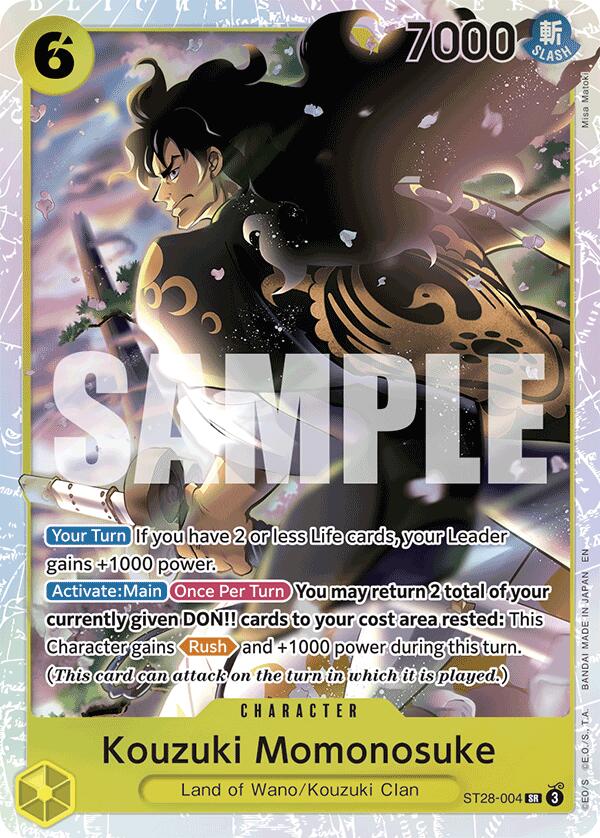 Kouzuki Momonosuke [Starter Deck: GREEN/YELLOW Yamato]