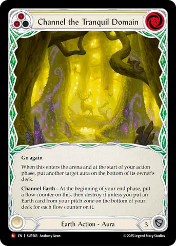 Channel the Tranquil Domain (Extended Art Cold Foil) [SUP263] (Super Slam)  Cold Foil