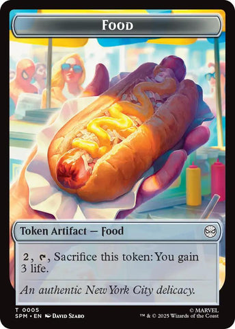 Food // Robot Double-Sided Token [Marvel's Spider-Man Tokens]