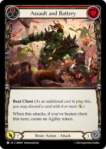 Assault and Battery (Red) [ARR007] (Armory Deck: Rhinar)