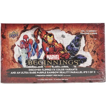 2022 Upper Deck Marvel Beginnings: Volume Two Trading Card Box