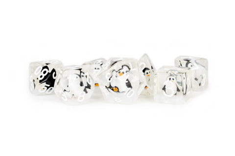 Penguin Dice 16mm Resin Poly Dice Set
