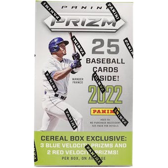 2022 Panini Prizm Baseball Cereal Box