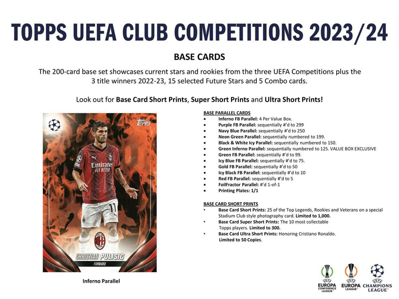 2023/24 Topps UEFA Club Competitions Soccer 7-Pack Blaster Box