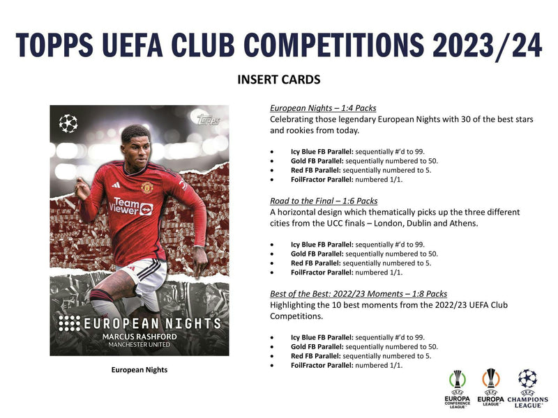 2023/24 Topps UEFA Club Competitions Soccer 7-Pack Blaster Box