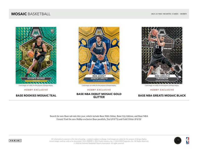 2023/24 Panini Mosaic Basketball Hobby Box