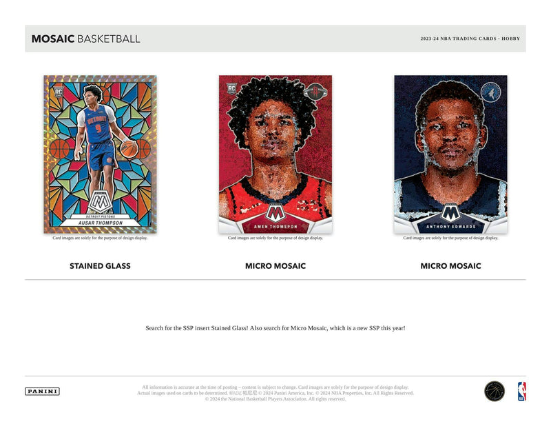 2023/24 Panini Mosaic Basketball Hobby Box