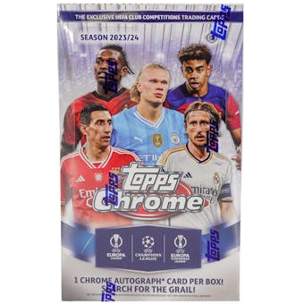 2023/24 Topps Chrome UEFA Club Competitions Soccer Hobby Box