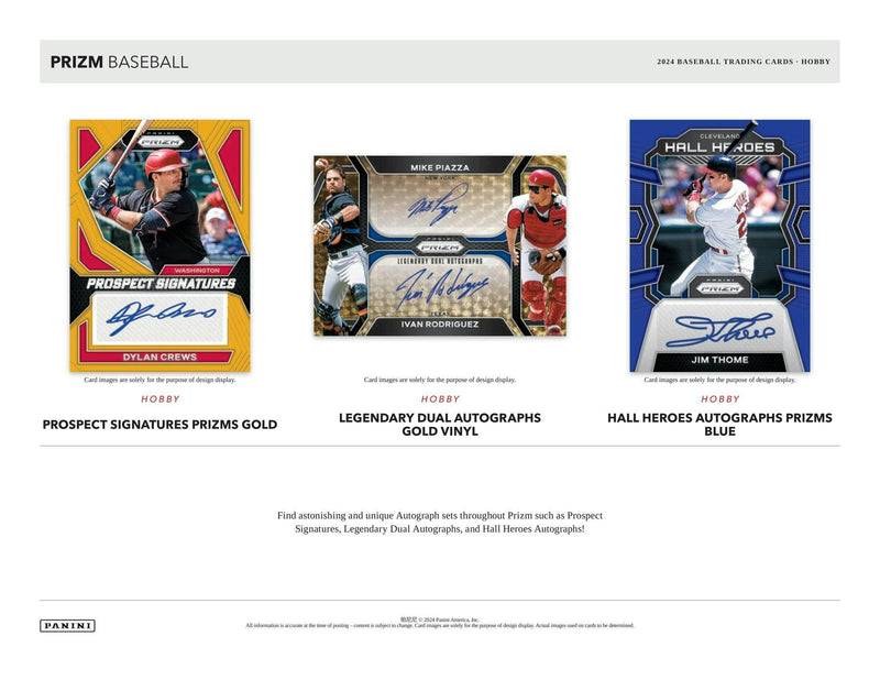 2024 Panini Prizm Baseball Hobby Box Personal Box