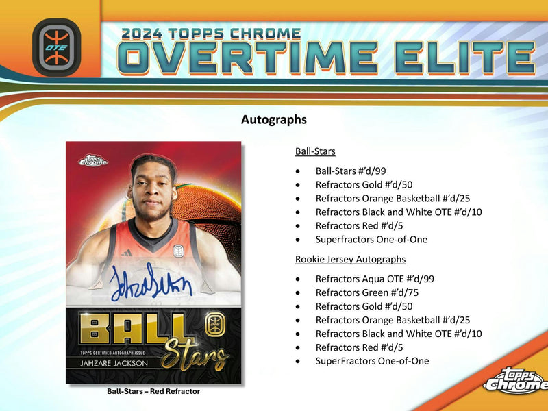 2023/24 Topps Chrome Overtime Elite Basketball Hobby Box