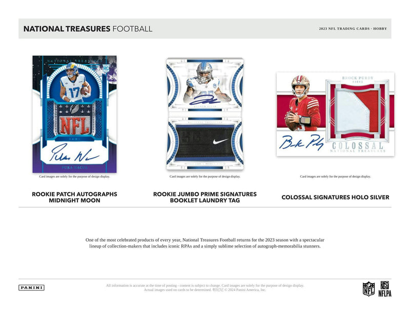 2023 Panini National Treasures Football Hobby Box