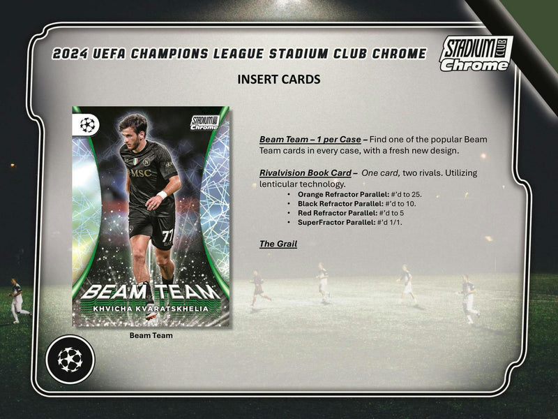 2023/24 Topps Stadium Club Chrome UEFA Club Competitions Soccer Hobby Box