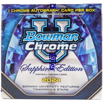 2024 Bowman University Chrome Sapphire Edition Football Box