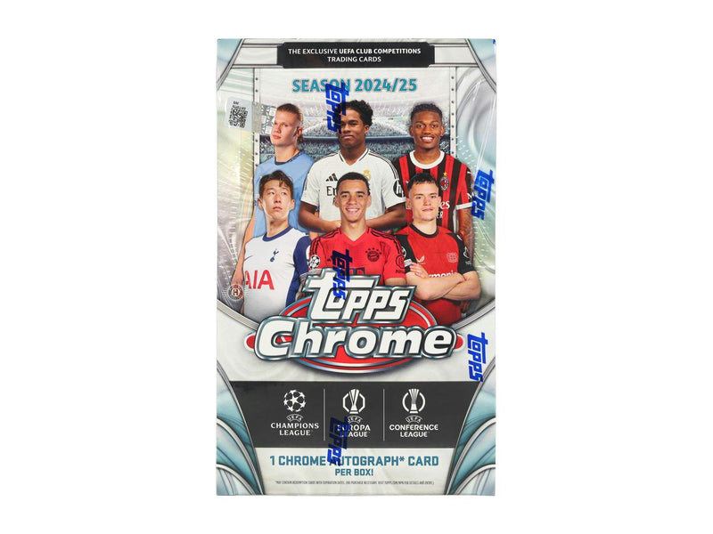 MONEYBALL MONDAY 2024/25 Topps Chrome UEFA Club Competitions Soccer Hobby Box PERSONAL BREAK