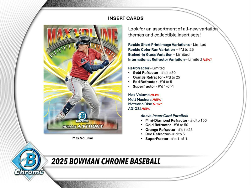 2025 Bowman Chrome Baseball Breaker Delight Box (Presell)