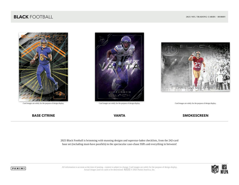 2025 Panini Black Football Hobby Box