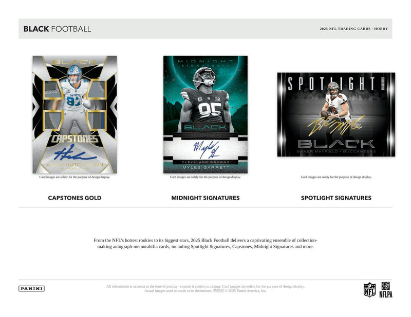 2025 Panini Black Football Hobby Box