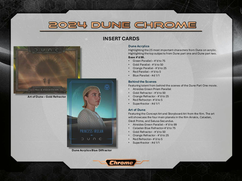 PERSONAL BREAK 2024 Topps Chrome Dune Value Box PERSONAL BOX
