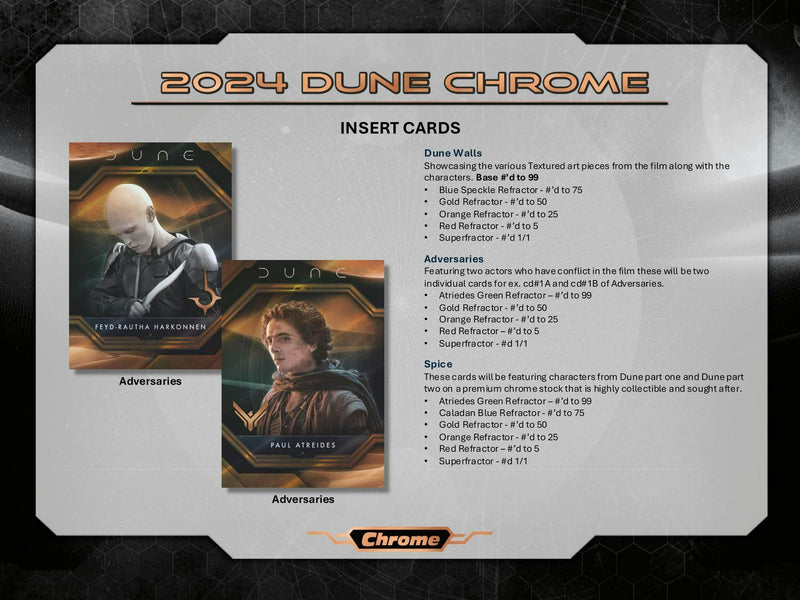 PERSONAL BREAK 2024 Topps Chrome Dune Value Box PERSONAL BOX
