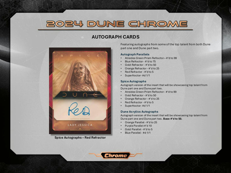 PERSONAL BREAK 2024 Topps Chrome Dune Value Box PERSONAL BOX