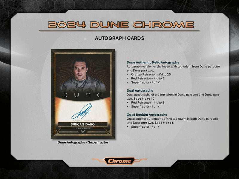 PERSONAL BREAK 2024 Topps Chrome Dune Value Box PERSONAL BOX