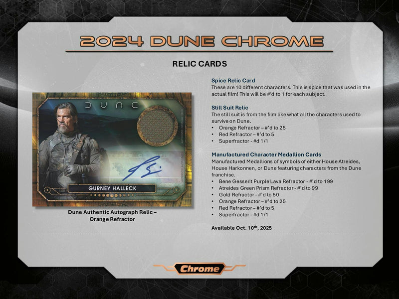 PERSONAL BREAK 2024 Topps Chrome Dune Value Box PERSONAL BOX
