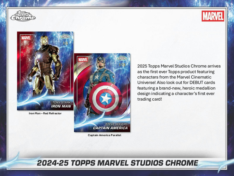 PERSONAL BREAK Marvel Studios Chrome 7-Pack Blaster Box (Topps 2024/25) PERSONAL BOX