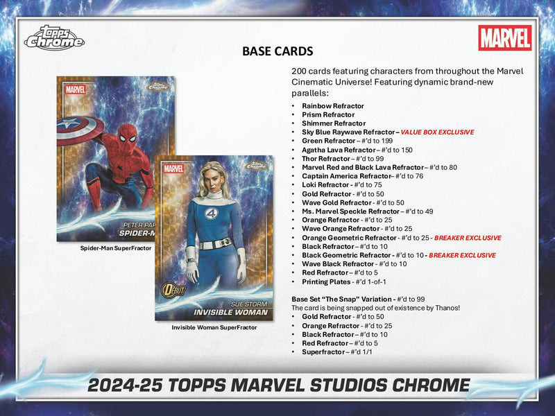 PERSONAL BREAK Marvel Studios Chrome 7-Pack Blaster Box (Topps 2024/25) PERSONAL BOX