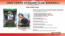 2025 Topps Stadium Club Baseball 8-Pack Blaster Box