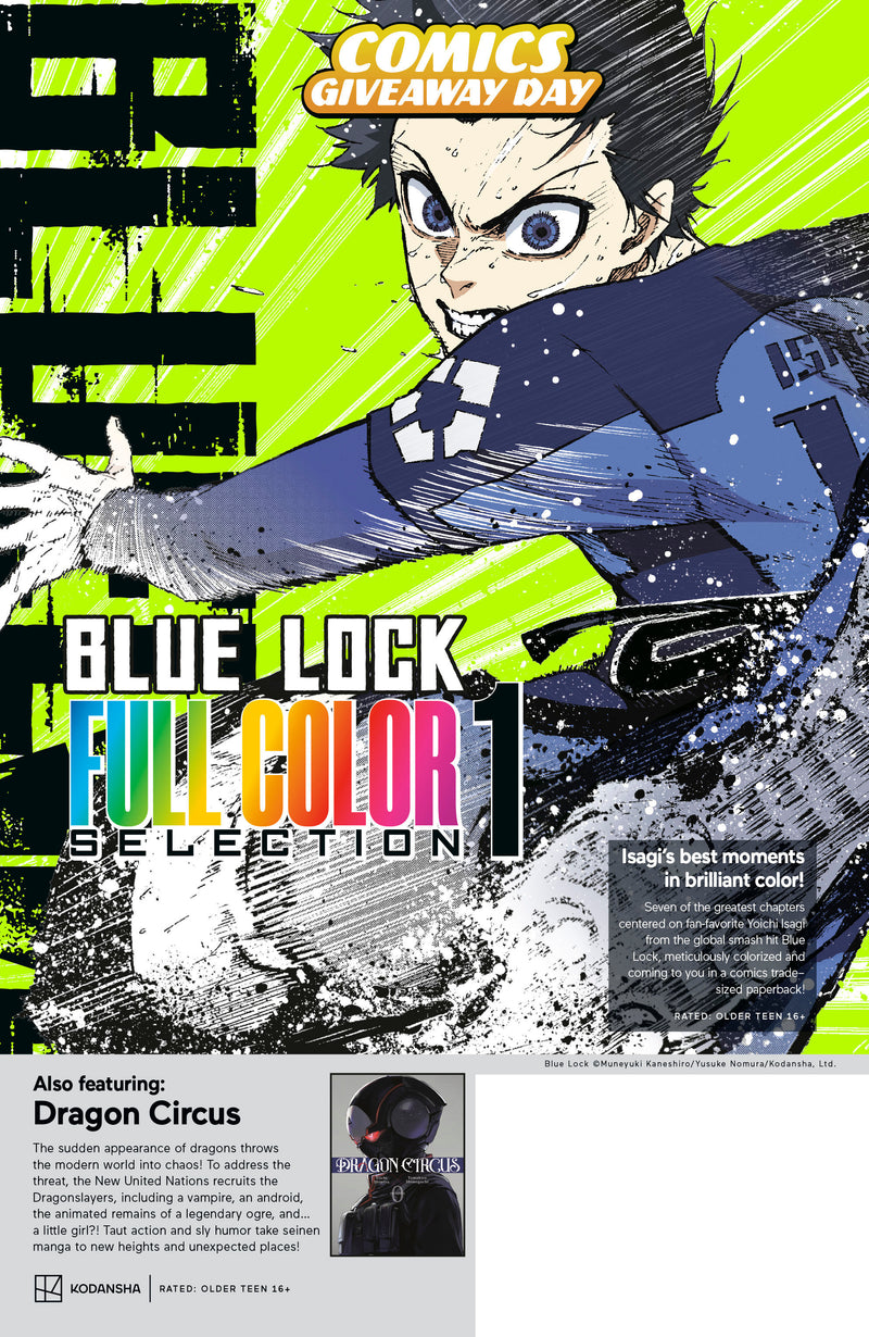 Kodansha Blue Lock Full Color Selection & Dragon Circus Cgd 2026 (Bundle Of 20)