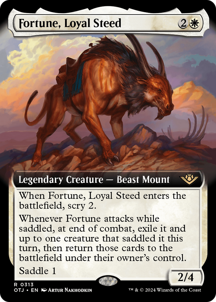 Fortune, Loyal Steed (Extended Art) [Outlaws of Thunder Junction]
