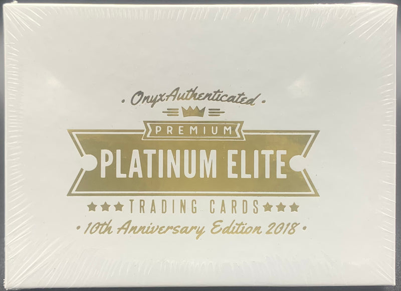 2018 Onyx Authenticated Premium Platinum Elite Trading Cards 10th Anniversary Edition