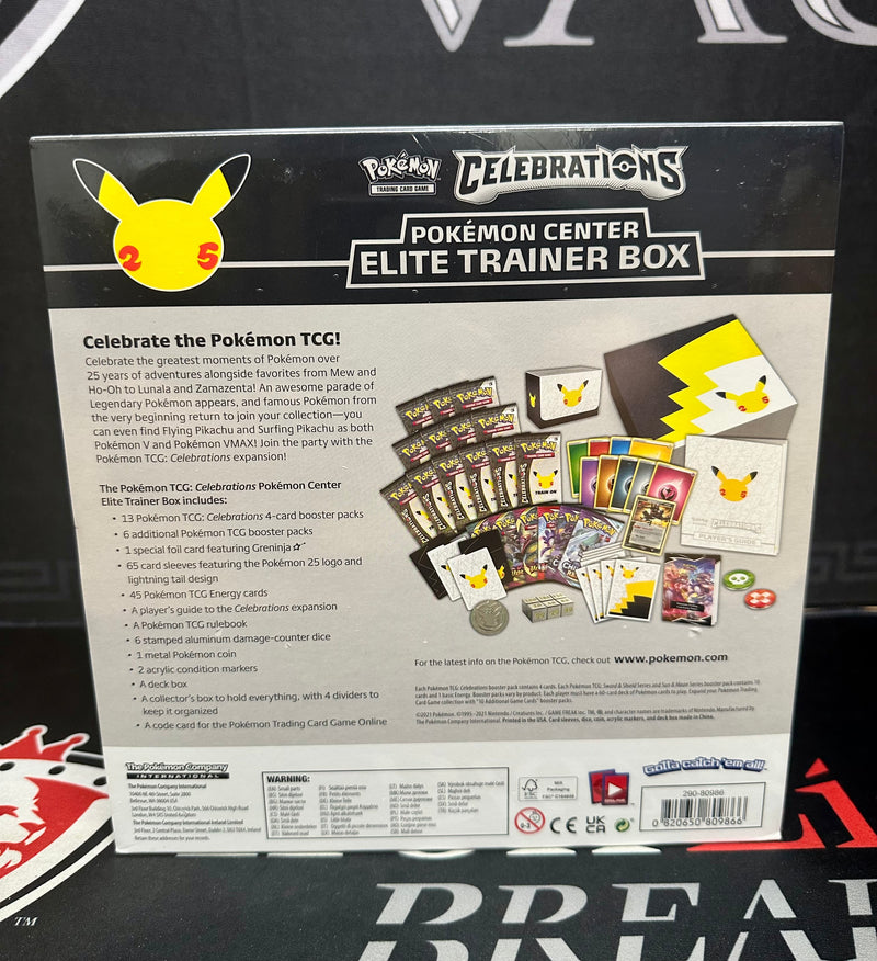 Celebrations Pokemon Center Elite Trainer Box (Exclusive)