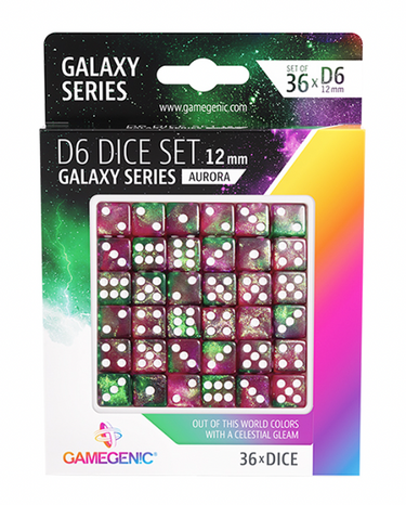 Gamegenic - Galaxy Series - Aurora - D6 Dice Set (36pcs)