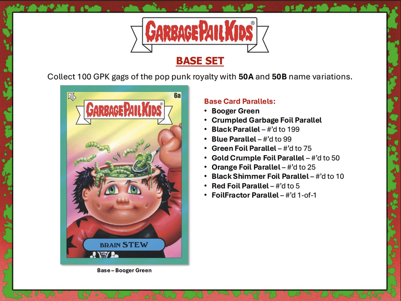 2024 Topps Garbage Pail Kids Battle of the Bands - Green Day