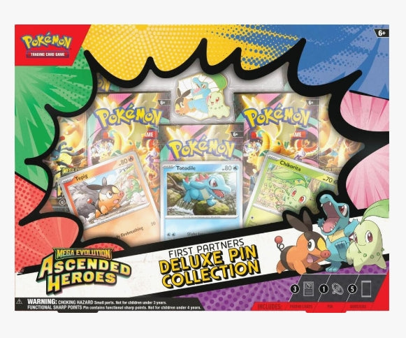 Pokémon: Ascended Heroes First Partners Deluxe Pin Collection